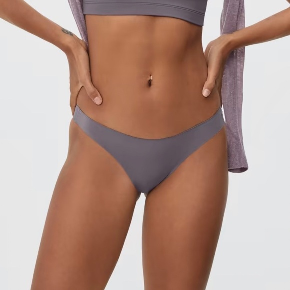 Everlane The Invisible Thong NWT in Plum Grey Size XXS - Picture 1 of 7